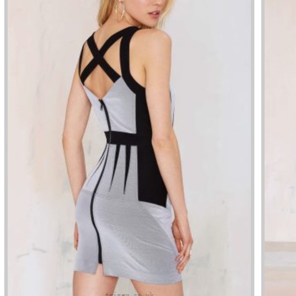 Nasty Gal Shark Deco Bodycon Dress - Picture 3 of 7